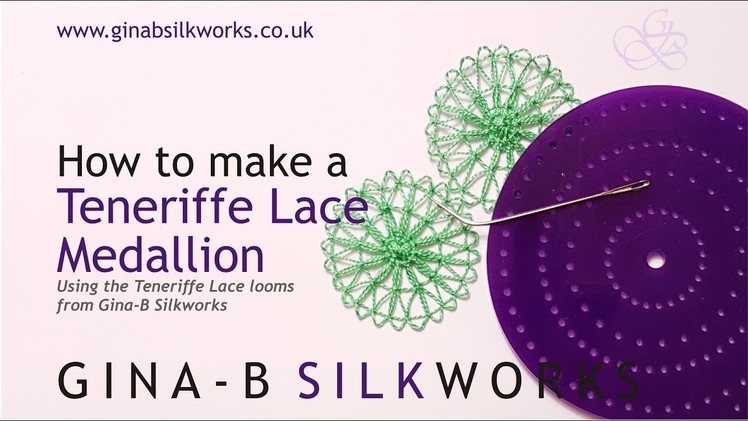 How to make a basic Teneriffe Lace medallion on the Gina-B Silkworks looms