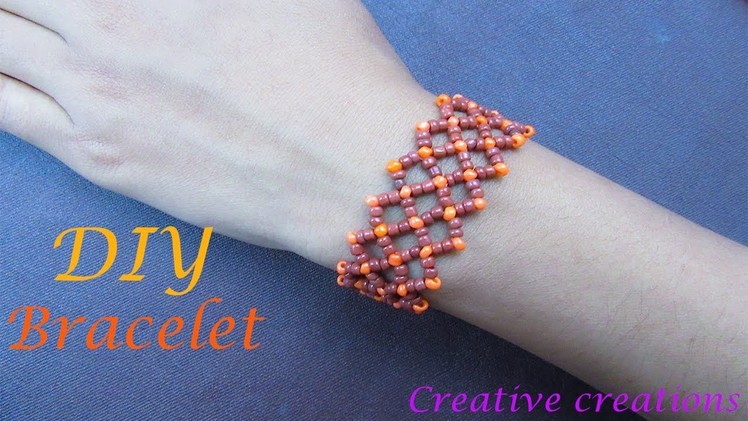 How to make a beautiful seed beaded bracelet