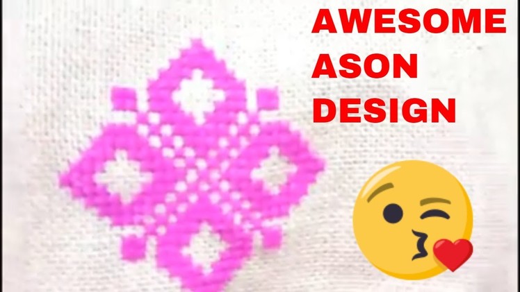 How To Make A Beautiful Woolen Stitch Ason Design | Woolen Asan, Woolen stitch By Stick&Trick4u, DIY