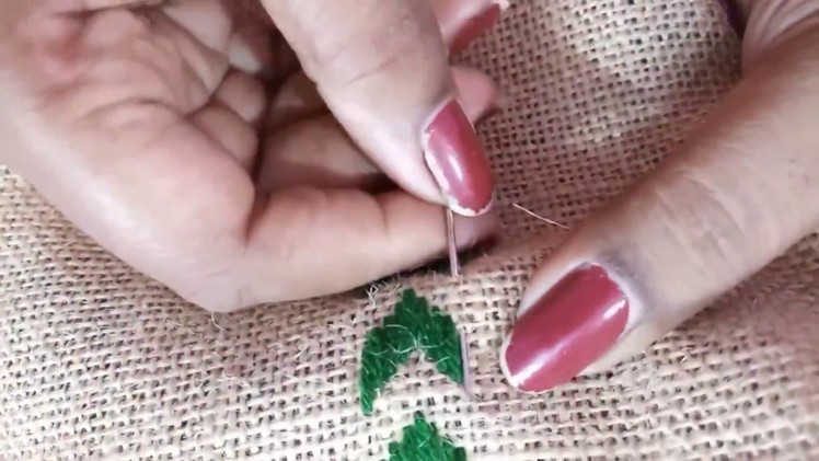 How To Make A Beautiful Woolen cross Stitch Flower Ason Design | Woolen Asan, Woolen stitch  DIY