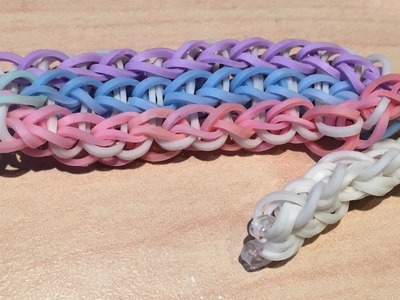 How to make a triple single Rainbow Loom bracelet