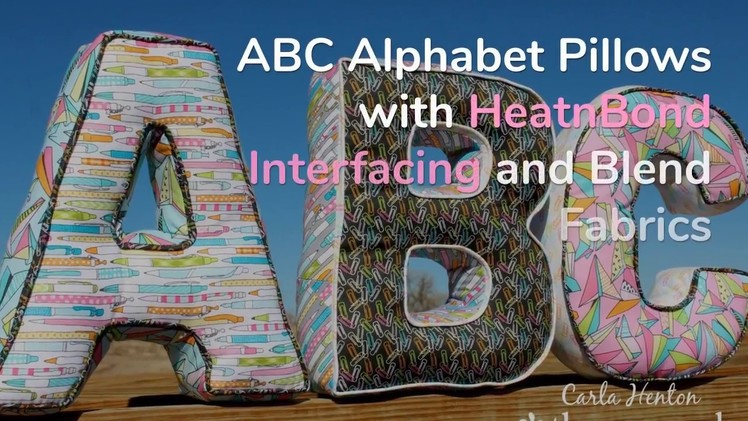 How To Make Fabric Bias Strips for Alphabet Pillows