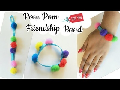 Pom Pom Friendship Band.How to make Friendship Band Using Pom Pom. Friendship Band Making for Kids