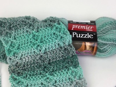 Rustic Diamond Crochet Scarf - free pattern!