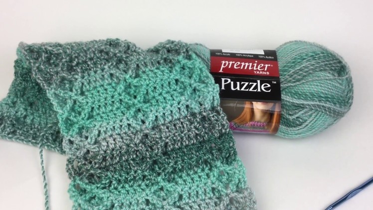 Rustic Diamond Crochet Scarf - free pattern!