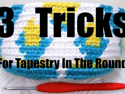 Tapestry Crochet In The Round, 3 Tricks To Hide Carried Yarn
