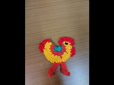 शिका कोंबडा वीणायला.Crochet Rooster tutorial.vinkam marathi.क्रोशा.ऊन.विणकाम