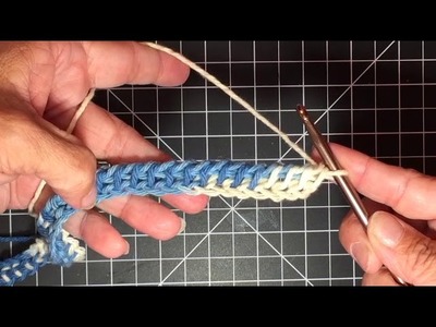 Tunisian Crochet Simple Stitch Placemat