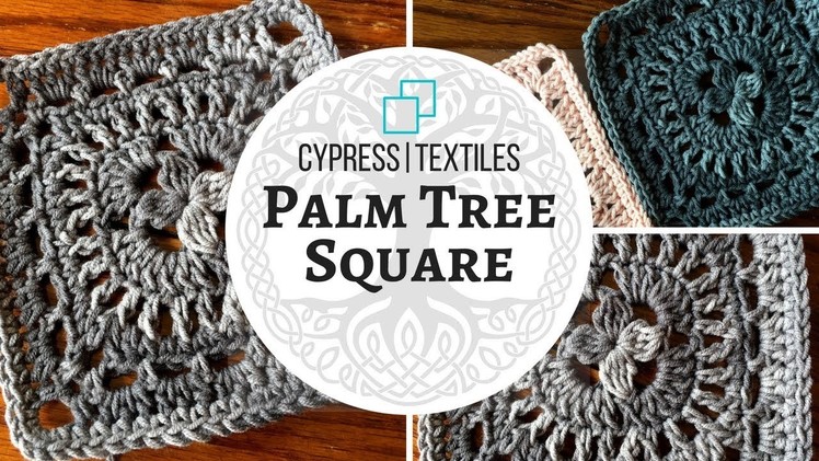 VVCAL 2018 Reboot Week 9 Crochet Motif: Palm Tree Square