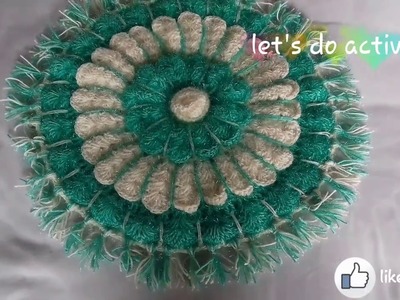 Wool rumal design ||  wool crochet design