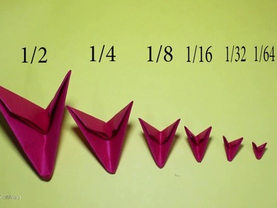 3D Origami basic pieces (6 size)