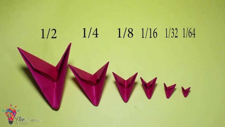 3D Origami basic pieces (6 size)