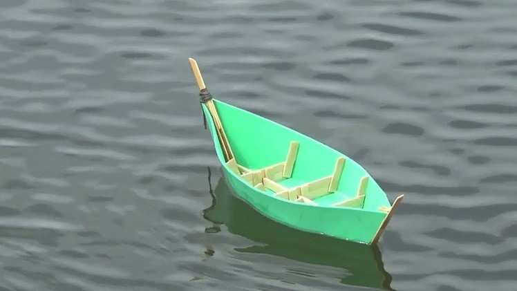DIY a Mini Boat Using Popsicle