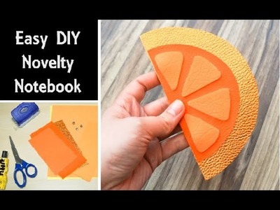 DIY Fruity Orange Notebook (in 30 mins!) | How to Bind a Book with Binding Screws | Easy Craft