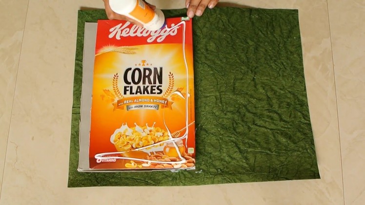 DIY How to reuse Cornflakes box and make Note. Slam Book