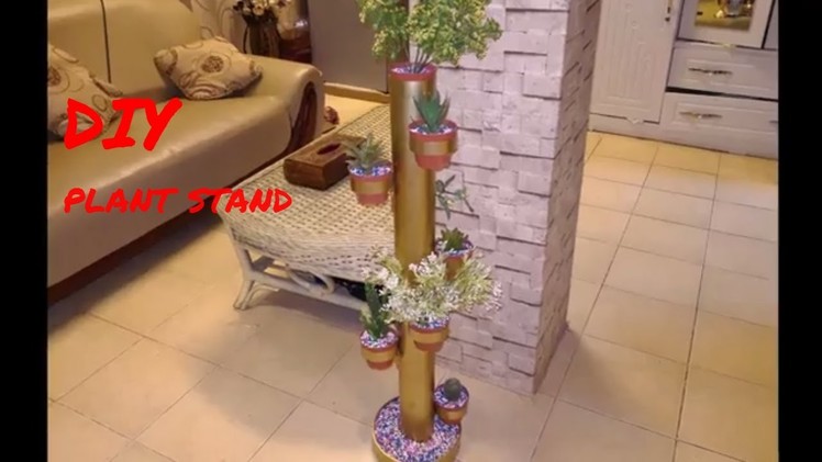 Diy Plant Stand. How to make plant stand With Pvc Pipe. PVC Pipe Craft