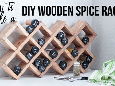 DIY Spice rack - How to Make a Spice Rack using Scrap Wood