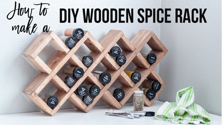 DIY Spice rack - How to Make a Spice Rack using Scrap Wood