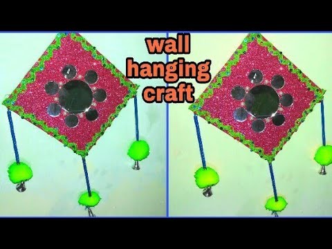 Foam sheet Wall hanging| how to make foamsheet wall hang crafts||simple foamsheet wall hang|hanging