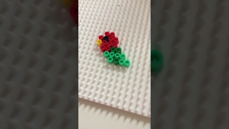 Hama bead parrot