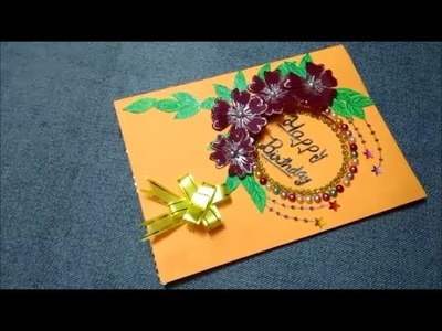 Happy birthday card|Birthday Cards|How to make greeting card