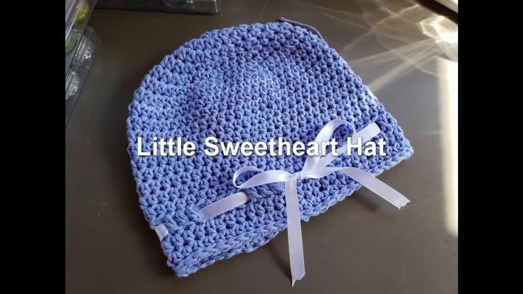 How to crochet Red Heart Little Sweetheart Hat LW5502- She-shed Saturday