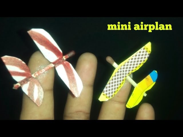 How to make a airplane form match box