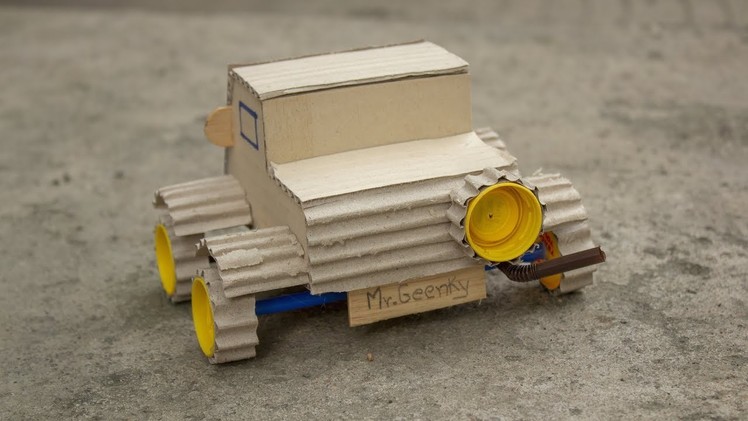 How to make a car with cardboard (all terrain car tires)