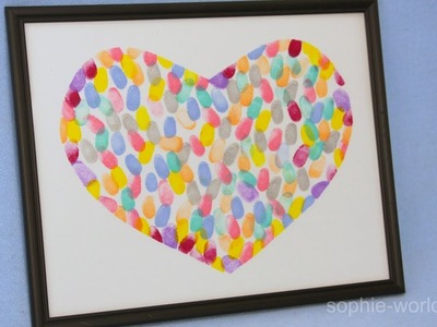 How to Make a Fingerprint Heart Painting | Sophie's World