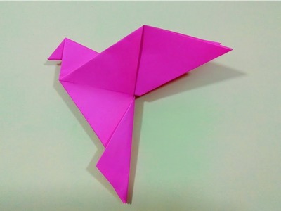 How to make a Paper bird? Origami Flapping Bird - Easy Steps.