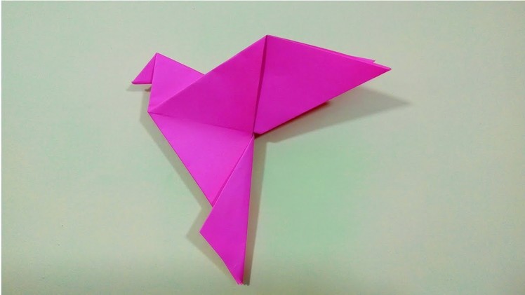 How to make a Paper bird? Origami Flapping Bird - Easy Steps.