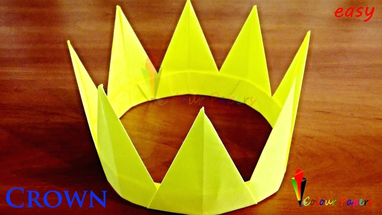 How To Make A Paper Crown Colour Papers Easy Tutorial DIY