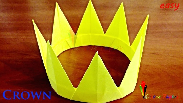 How To Make A Paper Crown | colour papers | Easy Tutorial | DIY