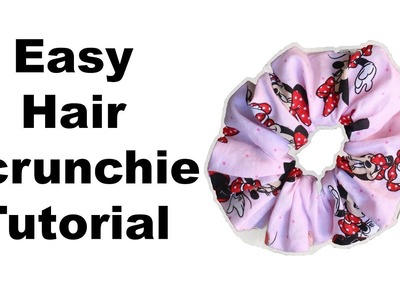 How to make a Scrunchie. Silk Scrunchie