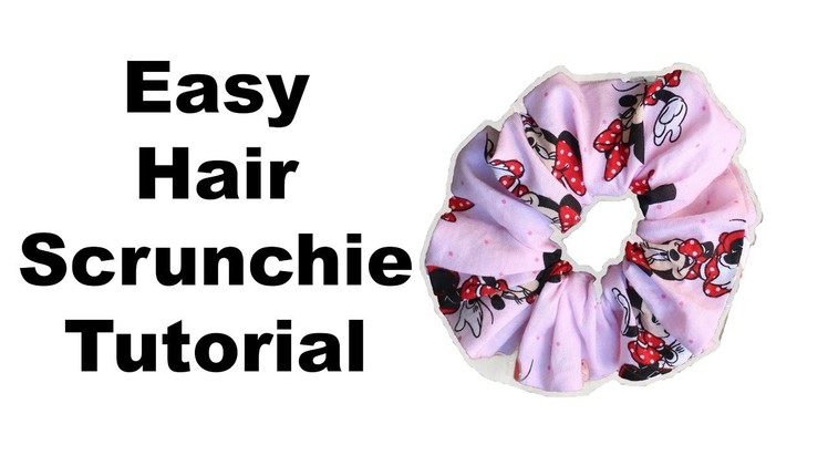 How to make a Scrunchie. Silk Scrunchie