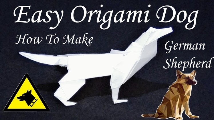 How to make an origami dog | Origami: Shepherd Dog | Origami Do | paper dog | create | 猫  | 作り方 | 簡単