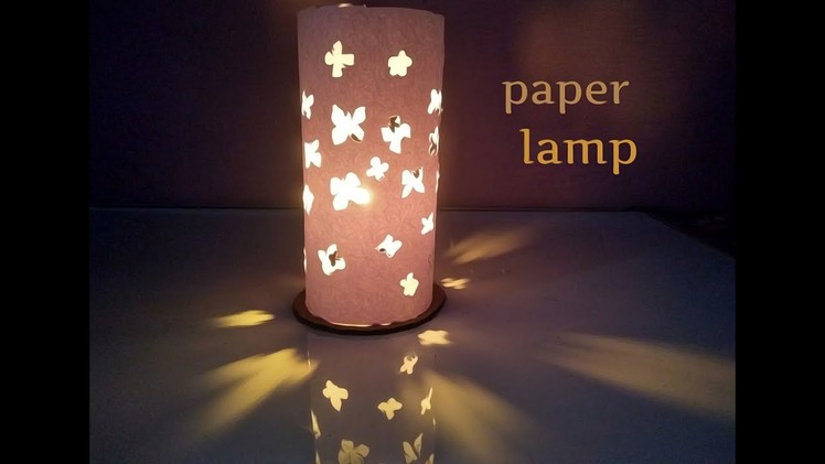 How to make handmade candle lamp : easy paper work. kraft world