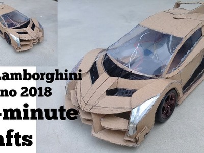 How to make Lamborghini Veneno From Cardboard at home || By Engineering Crafts