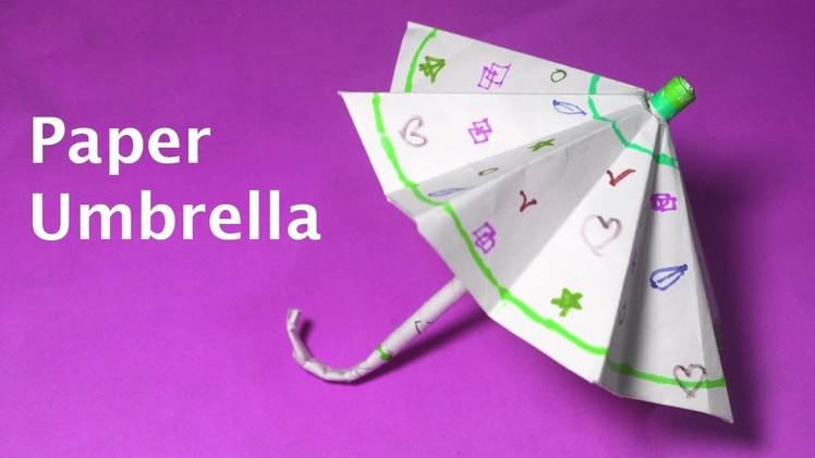 How to Make Paper Umbrella | Paper Umbrella | Craft Umbrella | Origami