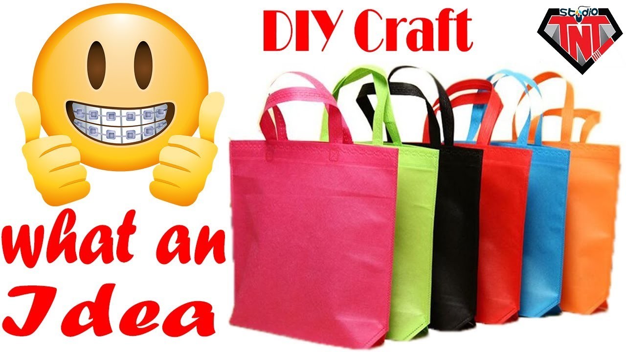 how-to-make-tree-plant-for-home-decoration-ideas-shopping-bag-recycle-showpiece-making