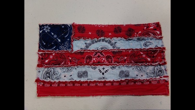 How To Sew A Rag Flag Placemat With Bandanas