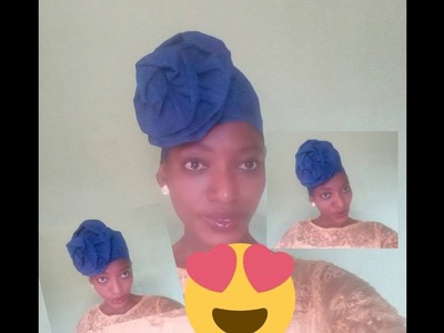How to sew Rose Auto gele with aso oke