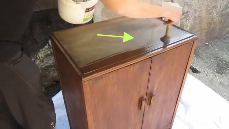 How to stain and varnish  wood veneer furniture