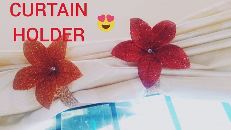 LOW BUDGET CURTAIN HOLDER.HOW TO MAKE CURTAIN HOLDER.HOW TO MAKE CURTAIN HOLDER AT HOME