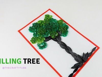 Quilling Tree - How To Make Quilling Tree - Quilling Art  - Beautiful quilling tree - TheCrafty Tube