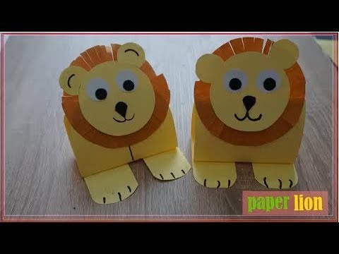 Art Cutting Paper || How To Make A Paper Lion