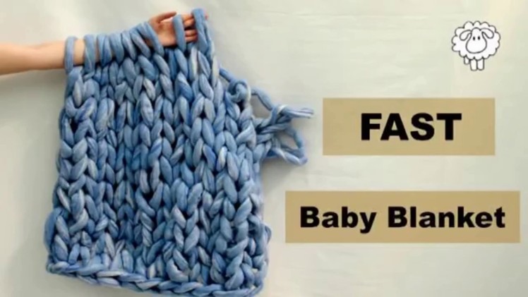 Baby Blanket Arm Knitting Tutorial