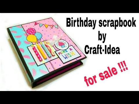Birthday scrapbook for sale. 