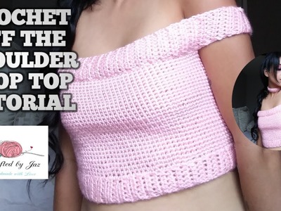 Crochet off the Shoulder Crop Top:Tutorial