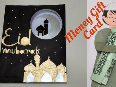 Diy Eid : how to make handmade Eid Card |"Money Gift Card" | Peek a Boo Card Tutorial